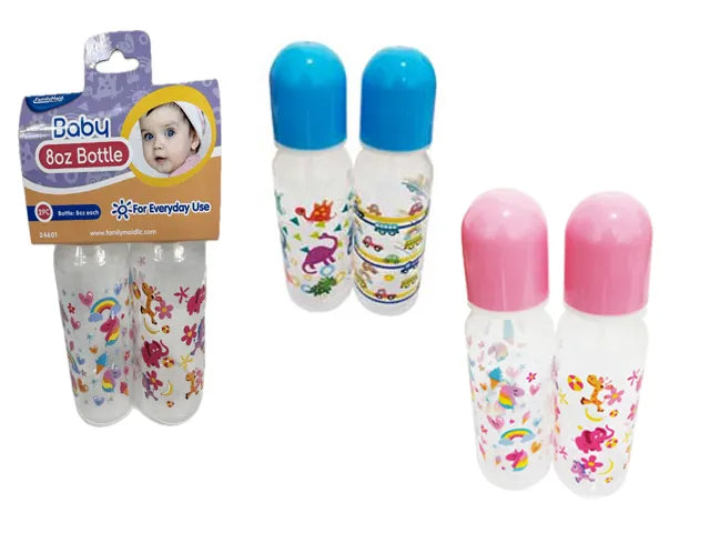 Baby Bottles 8 Oz - 2 Pack