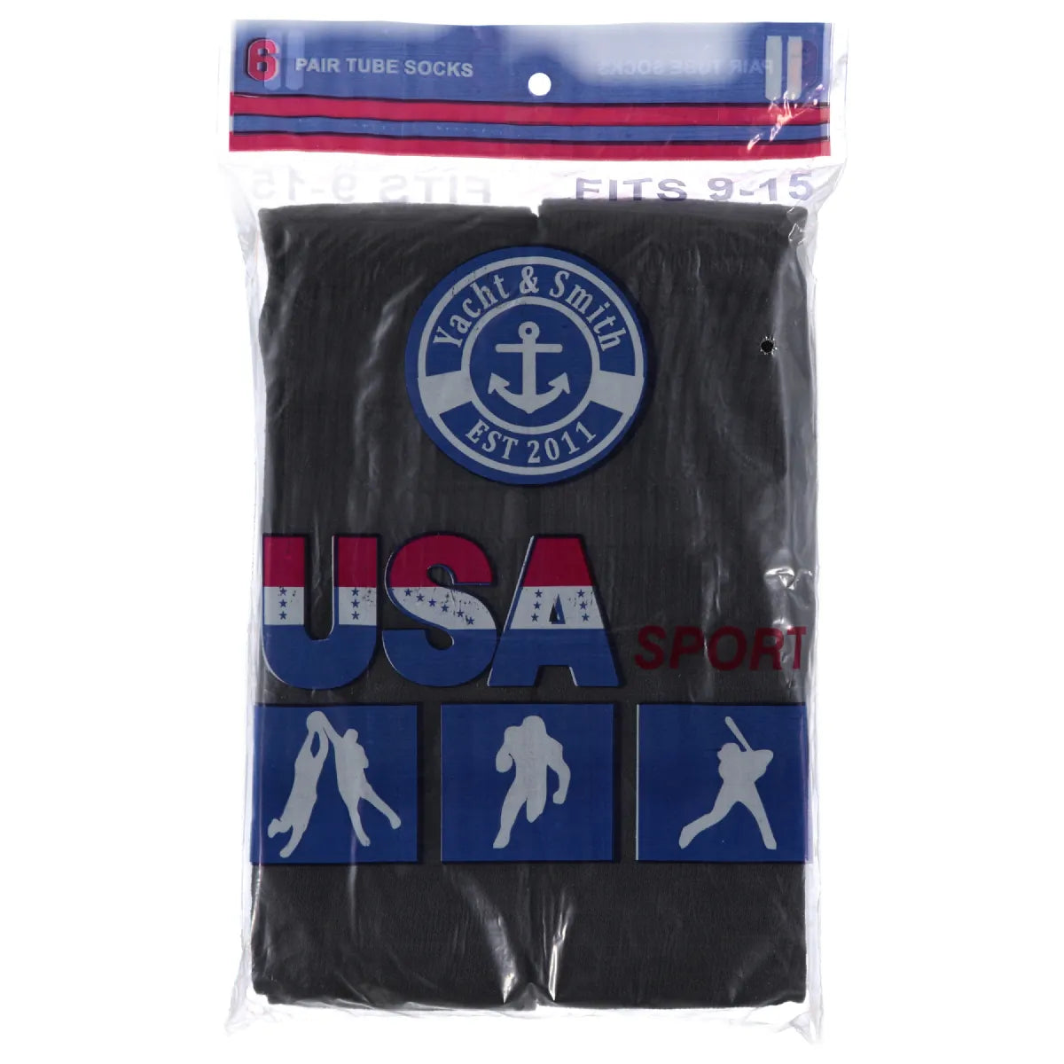 Unisex Tube Socks Size 9-15