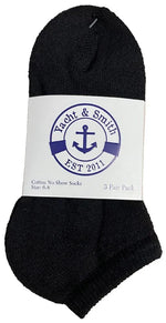 Kids Cotton No Show Socks Size 6-8