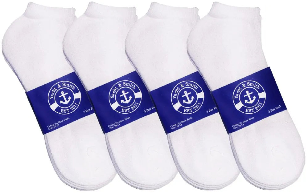 Mens Cotton No Show Ankle Socks Size 10-13