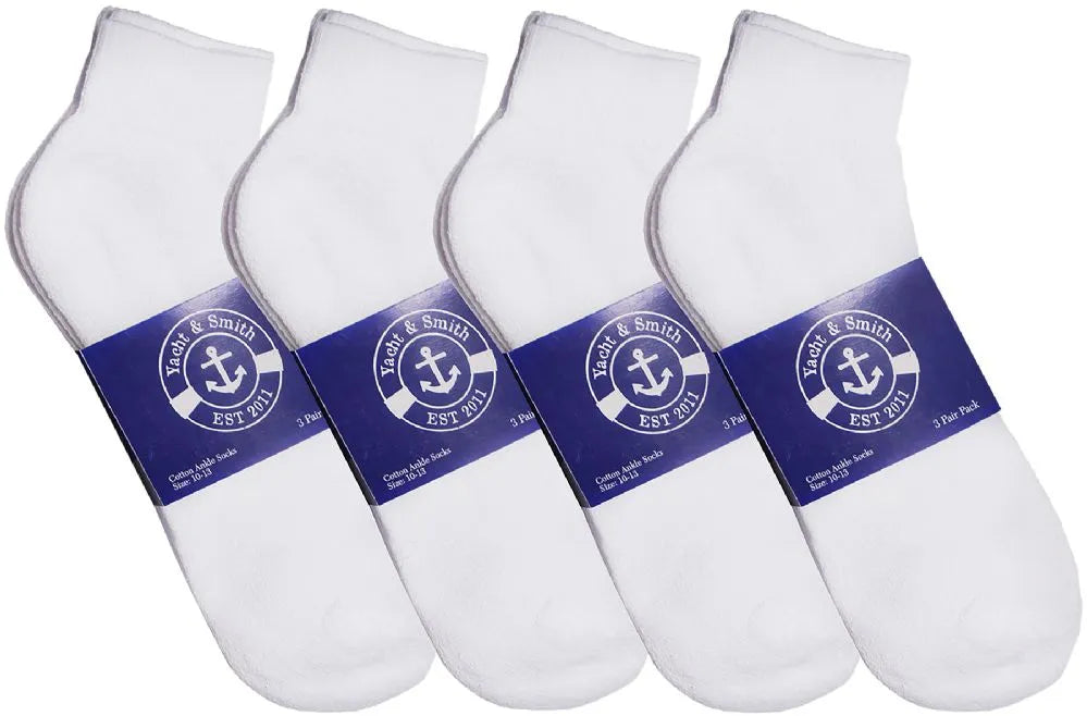 Men's Cotton Ankle Socks Size 10-13