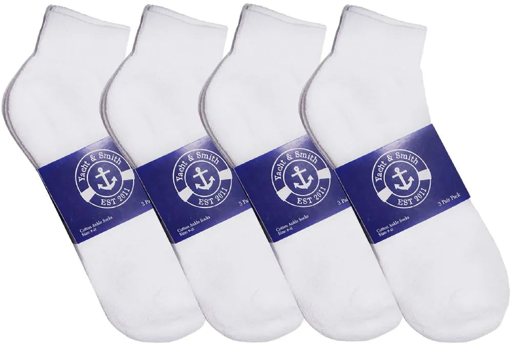 Womens Cotton Ankle Socks Size 9-11