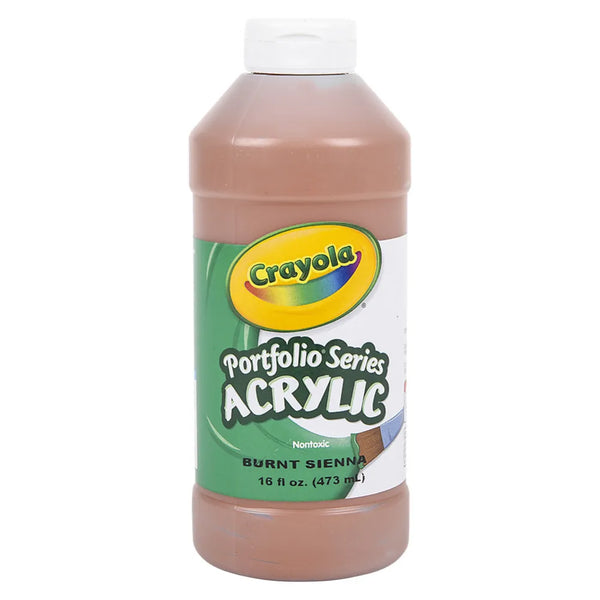Crayola Acrylic Paint Bottle 16oz Burnt Sienna