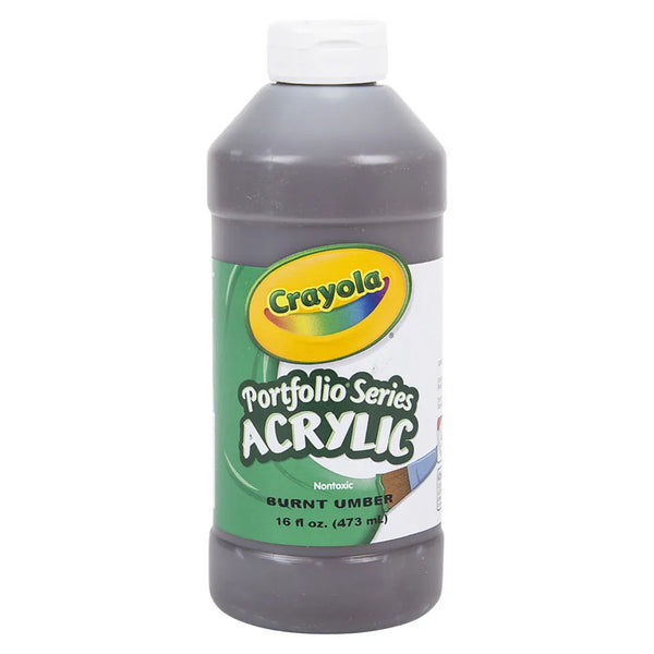 Crayola Acrylic Paint Bottle 16oz Burnt Umber