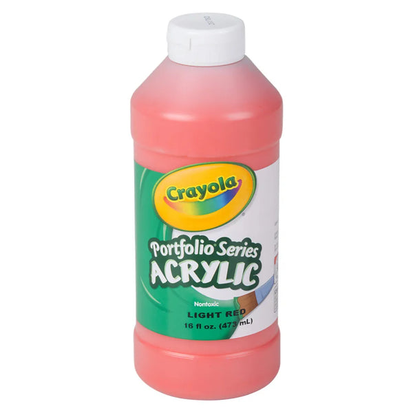 Crayola Acrylic Paint Bottle 16oz Light Red