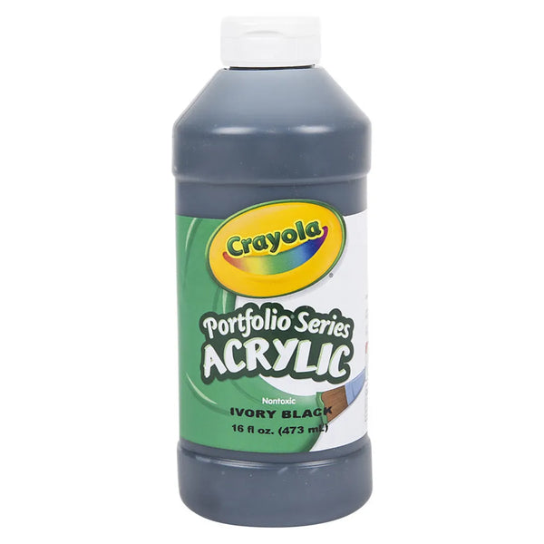 Crayola Acrylic Paint Bottle 16oz Ivory Black