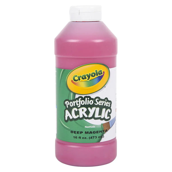 Crayola Acrylic Paint Bottle 16oz Deep Magenta