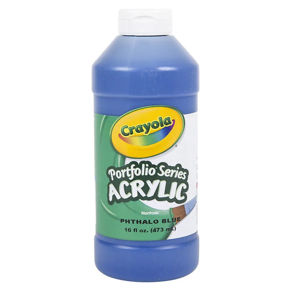 Crayola Acrylic Paint Bottle 16oz Phthalo Blue