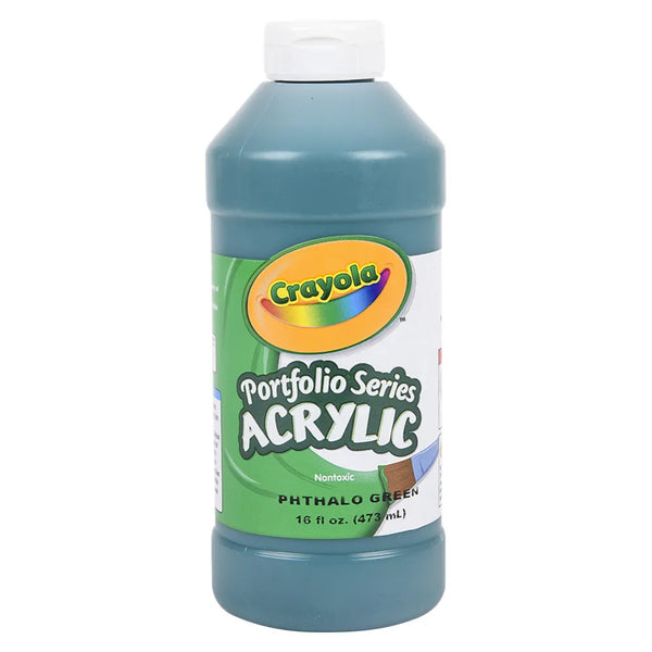 Crayola Acrylic Paint Bottle 16oz Phthalo Green