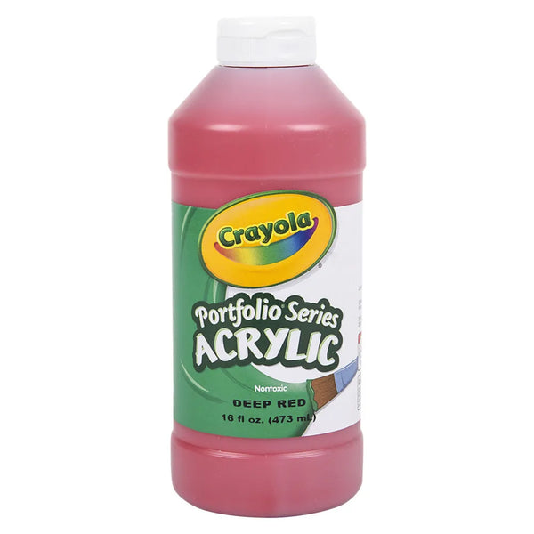 Crayola Acrylic Paint Bottle 16oz Deep Red