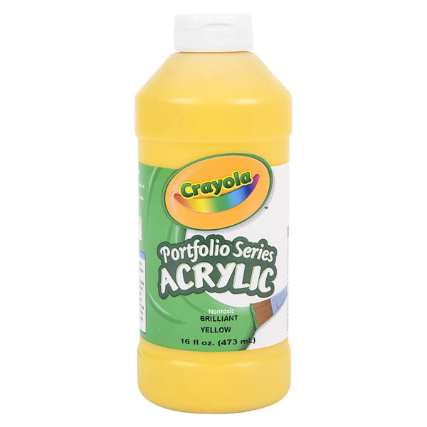 Crayola Acrylic Paint Bottle 16oz Yellow