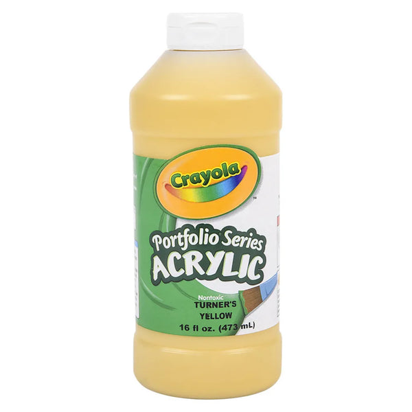 Crayola Acrylic Paint Bottle 16oz Turners Yellow