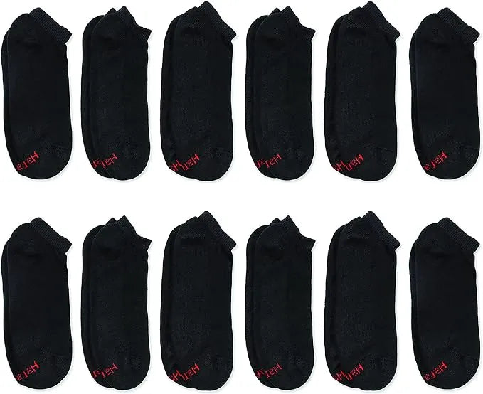 Hanes Mens Low Cut Ankle Socks Size 10-13 Shoe Size 6-12