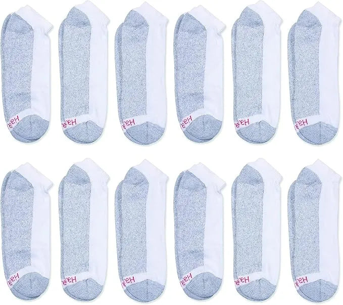 Hanes Mens Low Cut Ankle Socks Size 10-13 Shoe Size 6-12