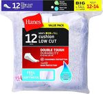 Hanes King Size Mens Low Cut Ankle Sock Size 13-15 Shoe Size 12-14