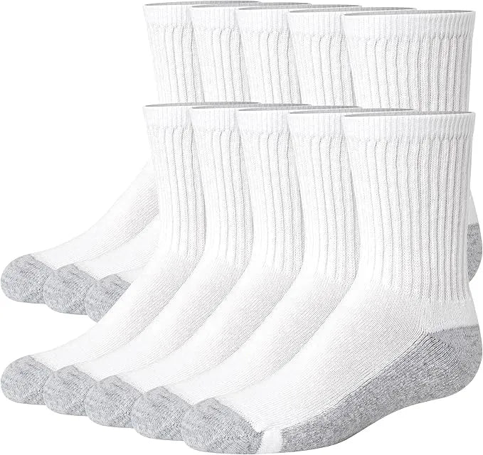 Unisex Kids Hanes Crew Socks