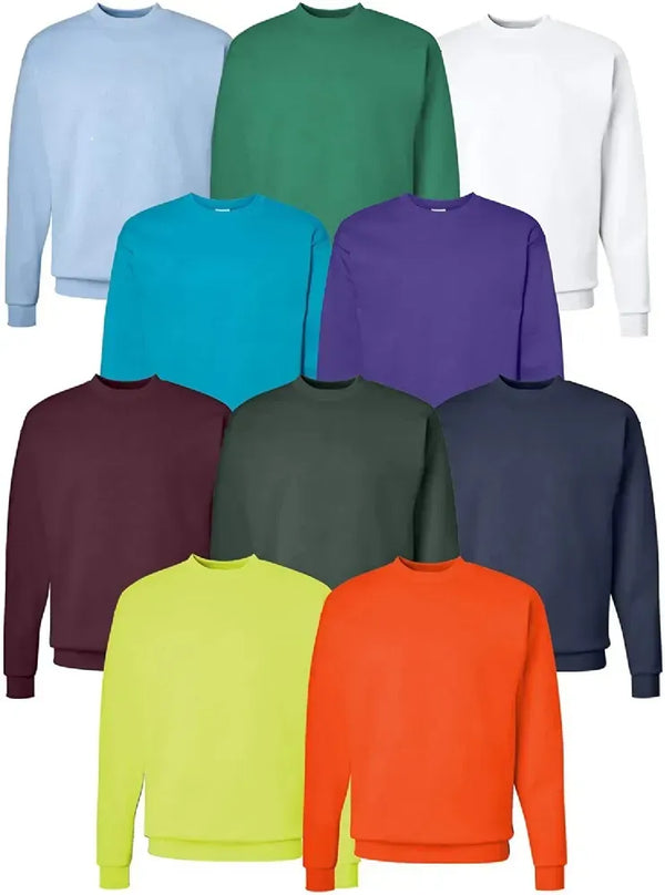 Mens Irregular Crew Neck Sweatshirts