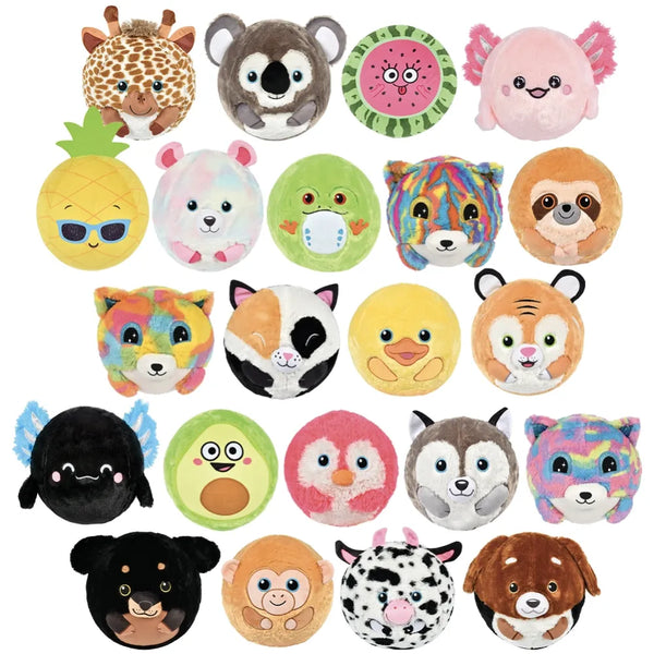 Plush Covered Bladder Ball Mix 12inch 60ct