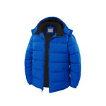 Mens Woven Padded Bubble Jacket With Zip Off Hood And Polar Fleece Lining Assorted Sizes
