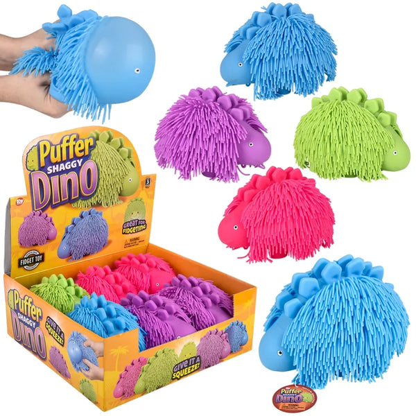 7.5-inch Shaggy Puffer Dinosaur
