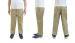 Boy's Flat Front School Uniform And Casual Pants