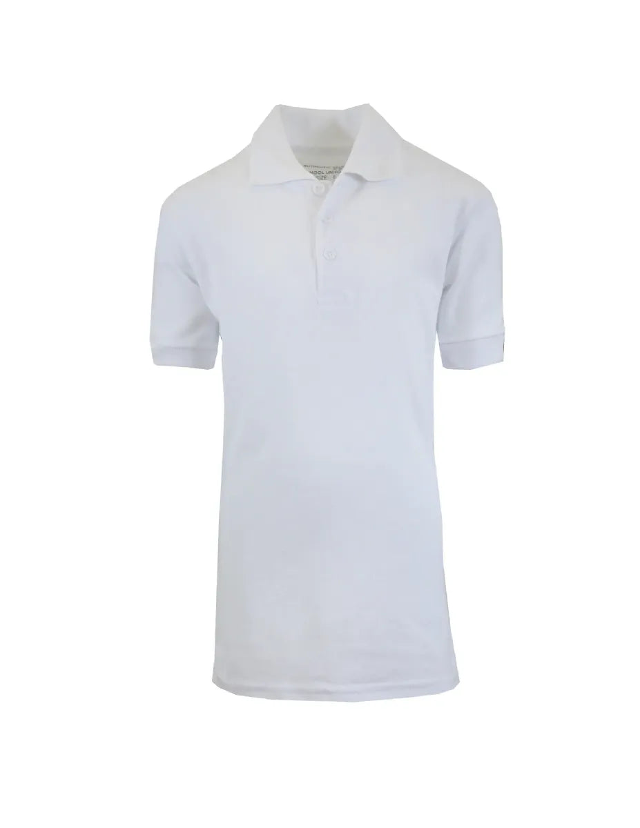 Boys Short Sleeve School Uniform Polos
