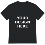 Black Crewneck T-Shirt - Your Design Here