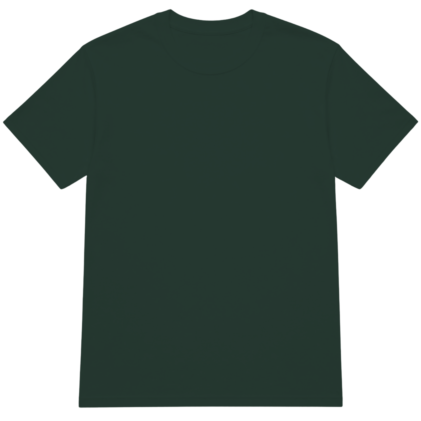 Forest Green Crewneck T-Shirt Front