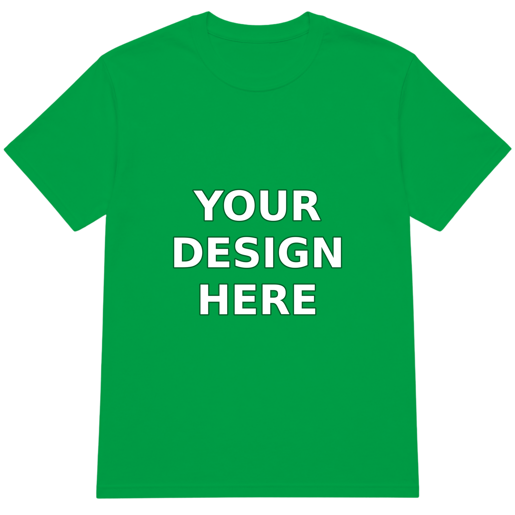 Irish Green Crewneck T-Shirt - Your Design Here