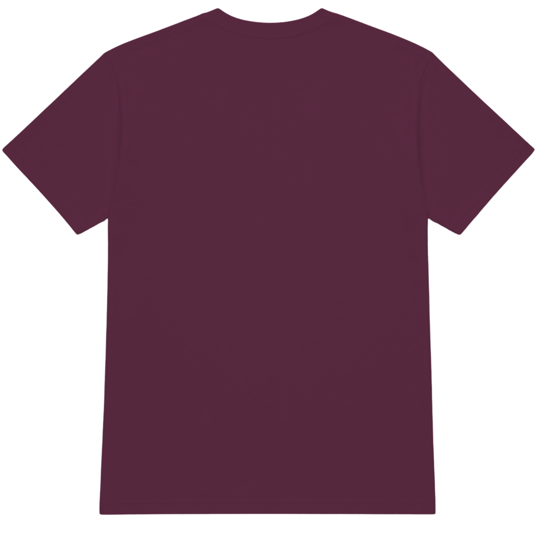 Maroon Crewneck T-Shirt Back