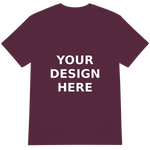 Maroon Crewneck T-Shirt - Your Design Here