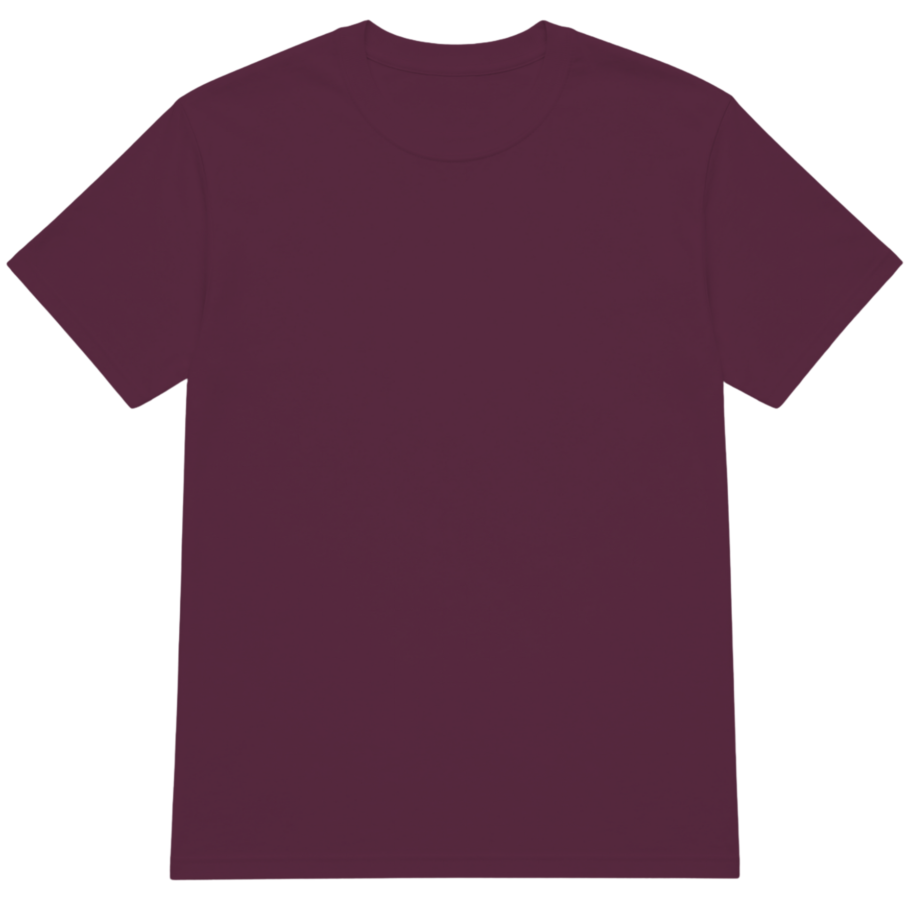 Maroon Crewneck T-Shirt Front