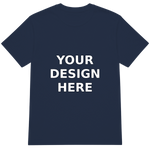 Navy Crewneck T-Shirt - Your Design Here