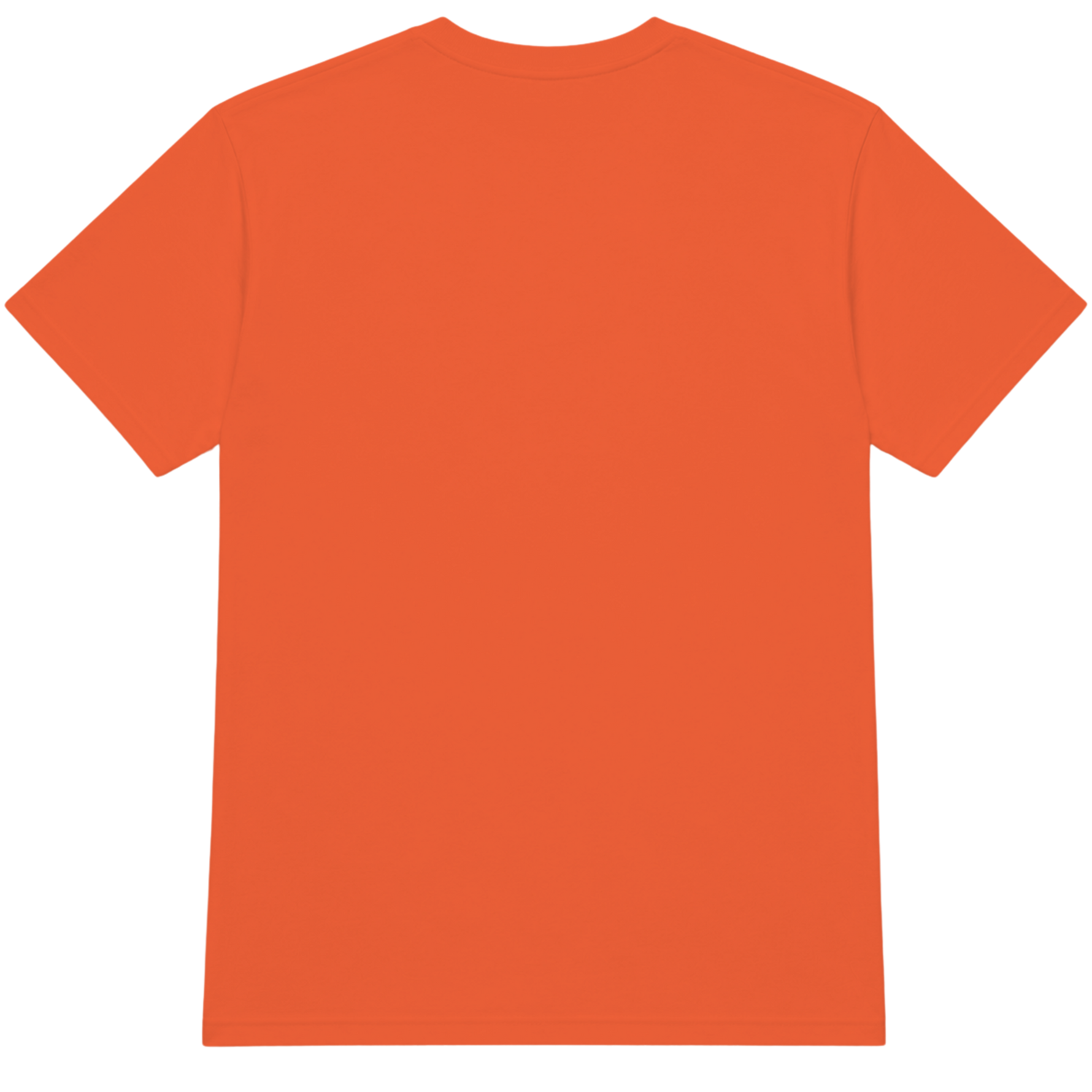 Orange Crewneck T-Shirt Back