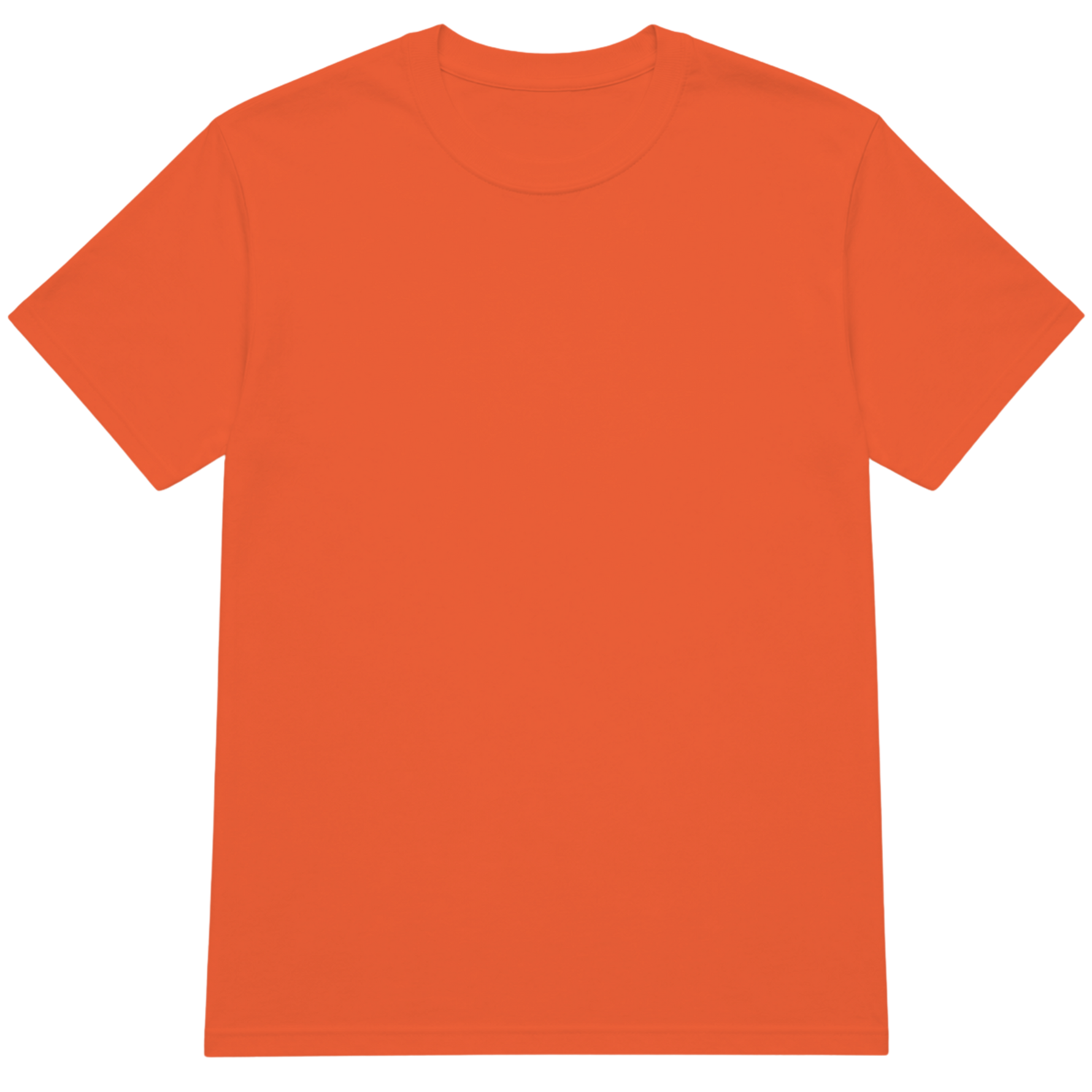 Orange Crewneck T-Shirt Front