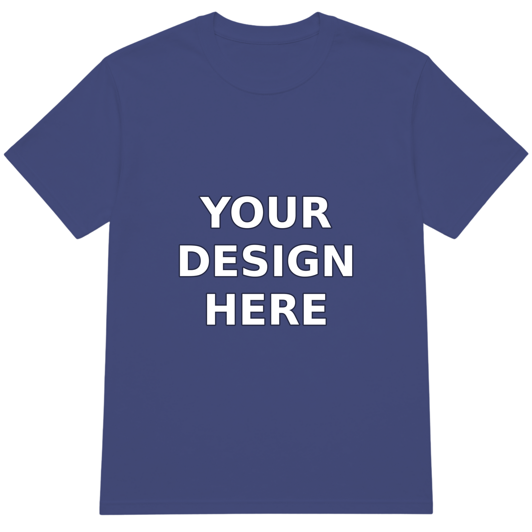 Purple Crewneck T-Shirt - Your Design Here