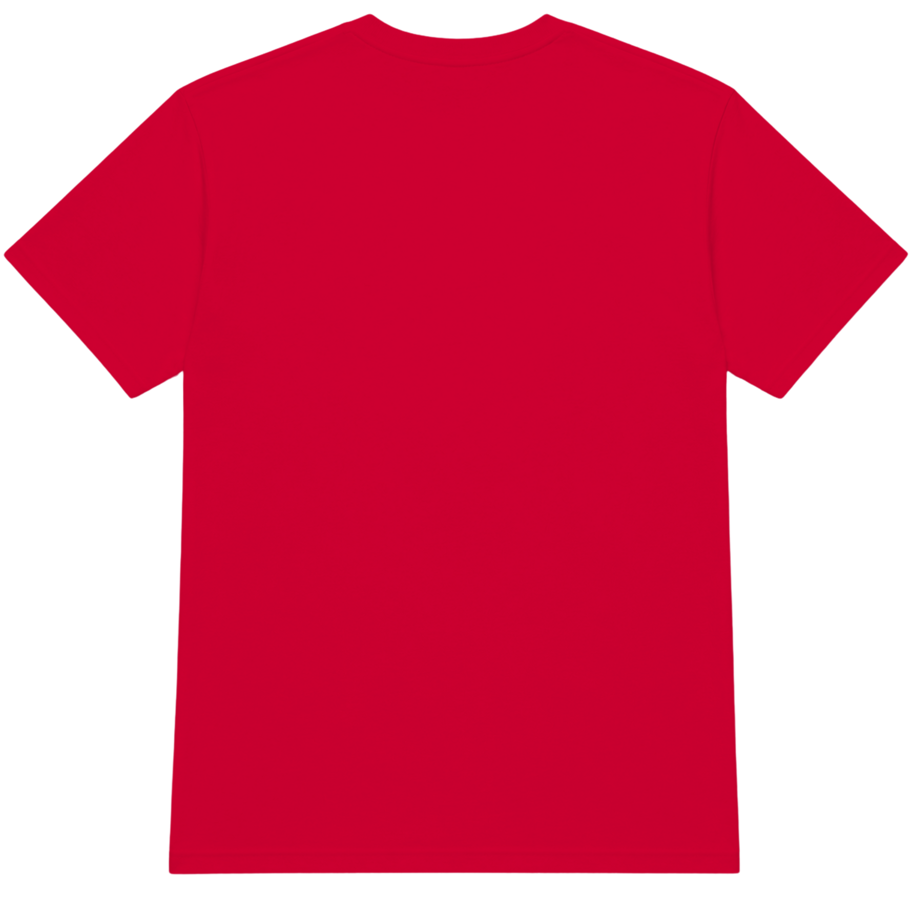 Red Crewneck T-Shirt Back