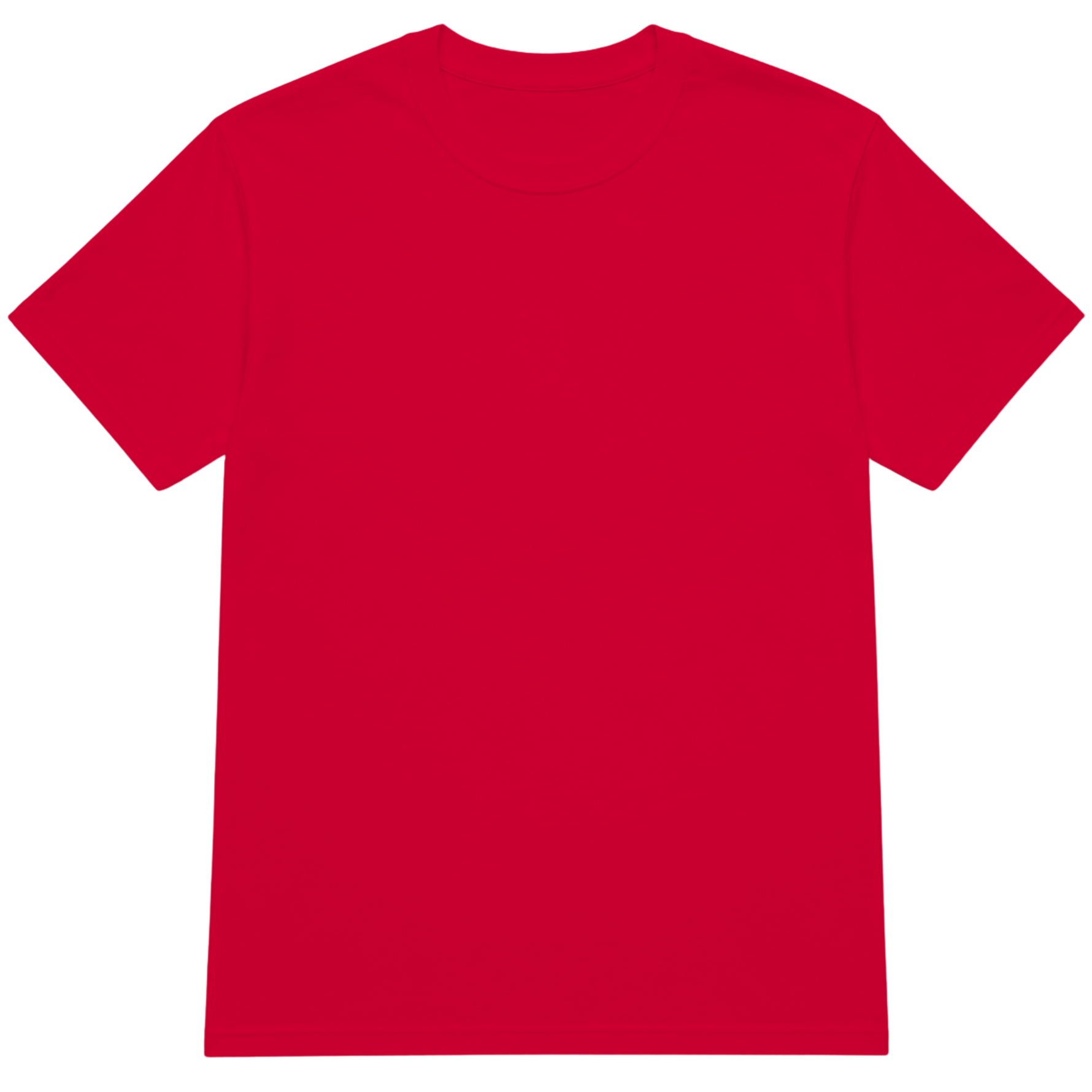 Red Crewneck T-Shirt Front