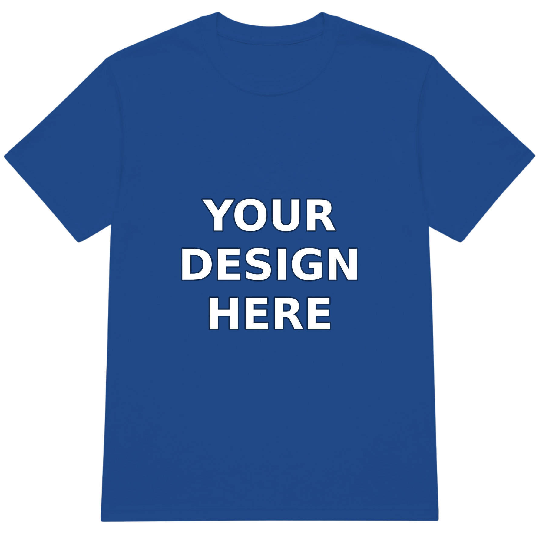 Royal Crewneck T-Shirt - Your Design Here