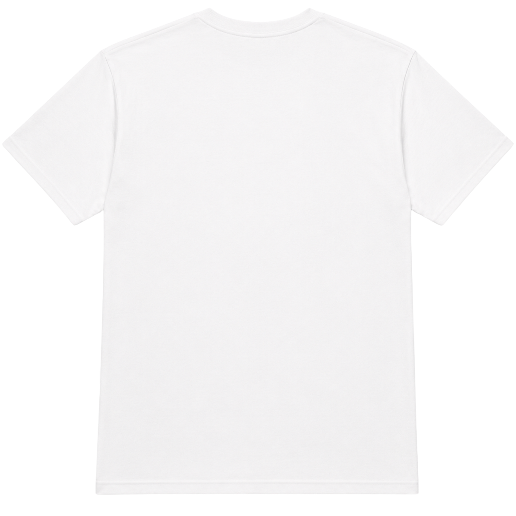 White Crewneck T-Shirt Back