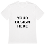 White Crewneck T-Shirt - Your Design Here