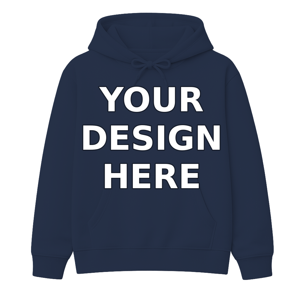 Navy Hoodie - Your Design Here