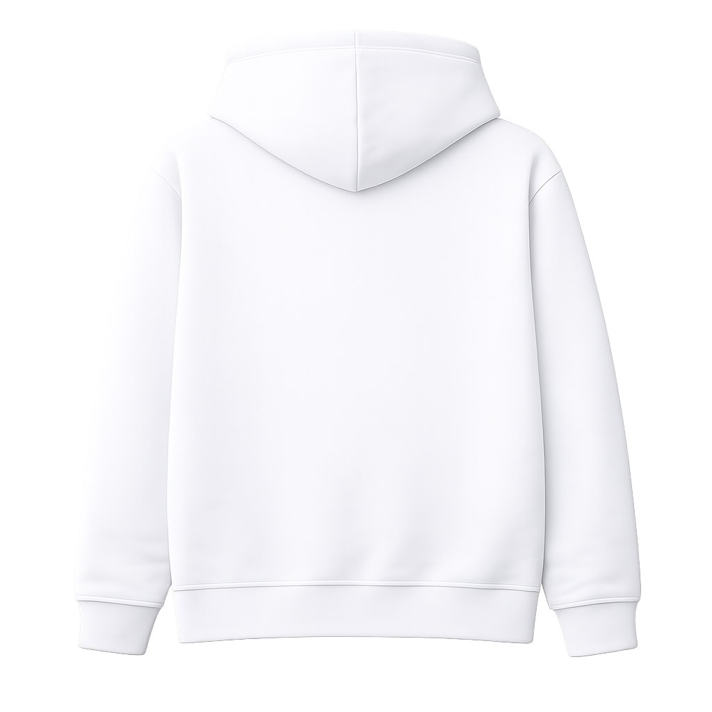 White Hoodie Back