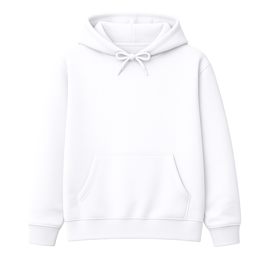 White Hoodie Front