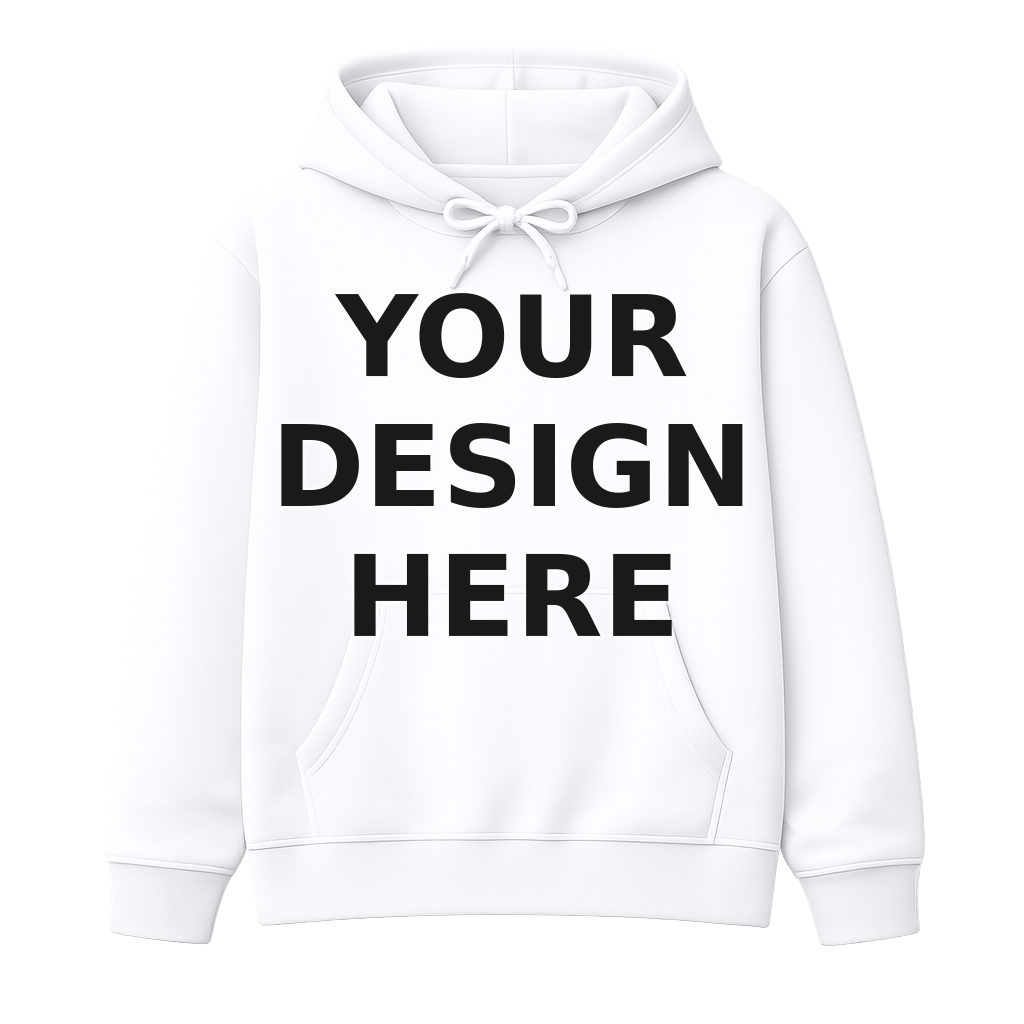 White Hoodie - Your Design Here