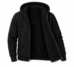 Mens Charcoal Fleece Line Sherpa Hoodies Assorted Sizes M-2XL Heavy Weight