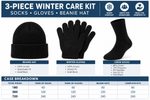 Winter Bundle Care Kit, For Men Includes Socks Beanie And Glove