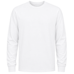 Custom Long Sleeve Crewneck T-Shirt - White Front