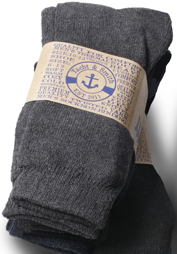 Mens Moisture-wicking thermal boot socks