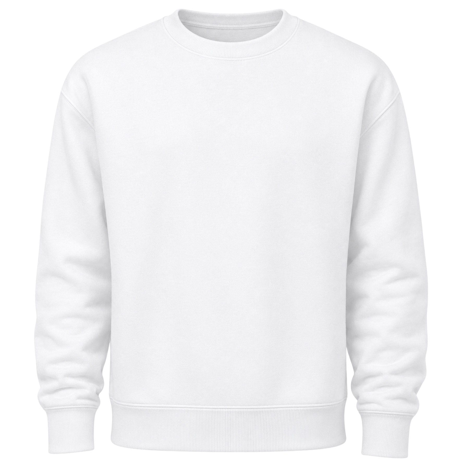 Custom Crewneck Sweatshirt - White Front